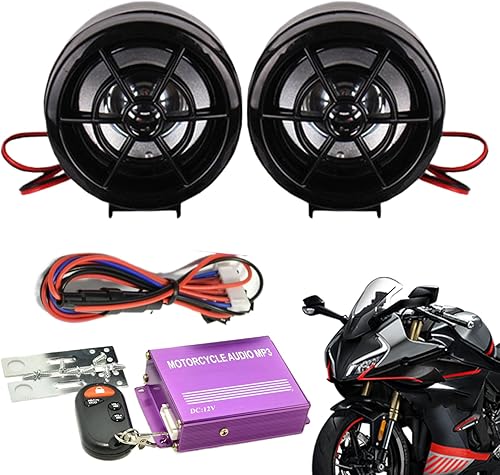 Générique Hauts-Parleurs Moto,Lecteur Audio Universel pour Guidons de Moto | Équipement Puissant pour Aventures en Plein Air Adultes et Famille - Poukt
