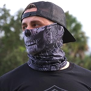 Black out Forest Camo Skull
