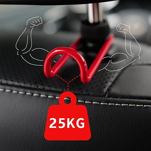 2Pcs Crochets Automatiques Organisateur De Voiture, Véhicule Siège Arrière Porte-Crochets Crochet Appuie Tete Voiture Crochet Organisateur De Suspension Portable Cintre À Crochet Pour Siège Auto - Poukt