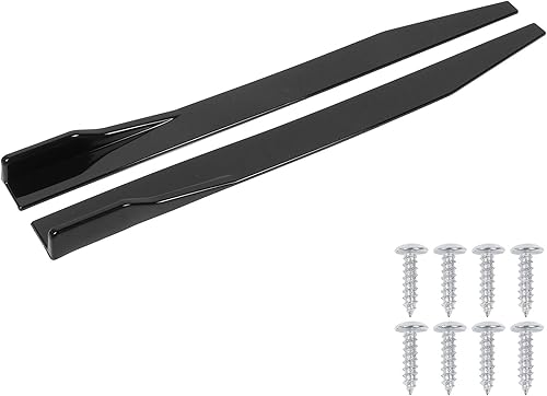 2 Pièces Becquet Latéral de Voiture, 120 Cm/47,2 Pouces Séparateur de Bascule Latéral de Voiture Séparateur de Jupe Latérale de Voiture Universel Aile D'aile Diffuseur de Canard - Poukt