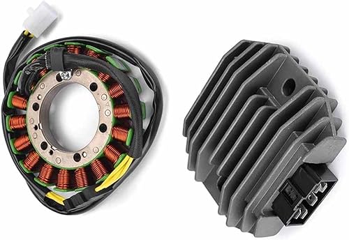 YDEMST Bobine De Stator + Régulateur Redresseur + Joint De Couvercle De Stator pour Y&amaha XVS650 Drag Star 650 / XVS400 XVS400C Drag Star Classic 400 - Poukt