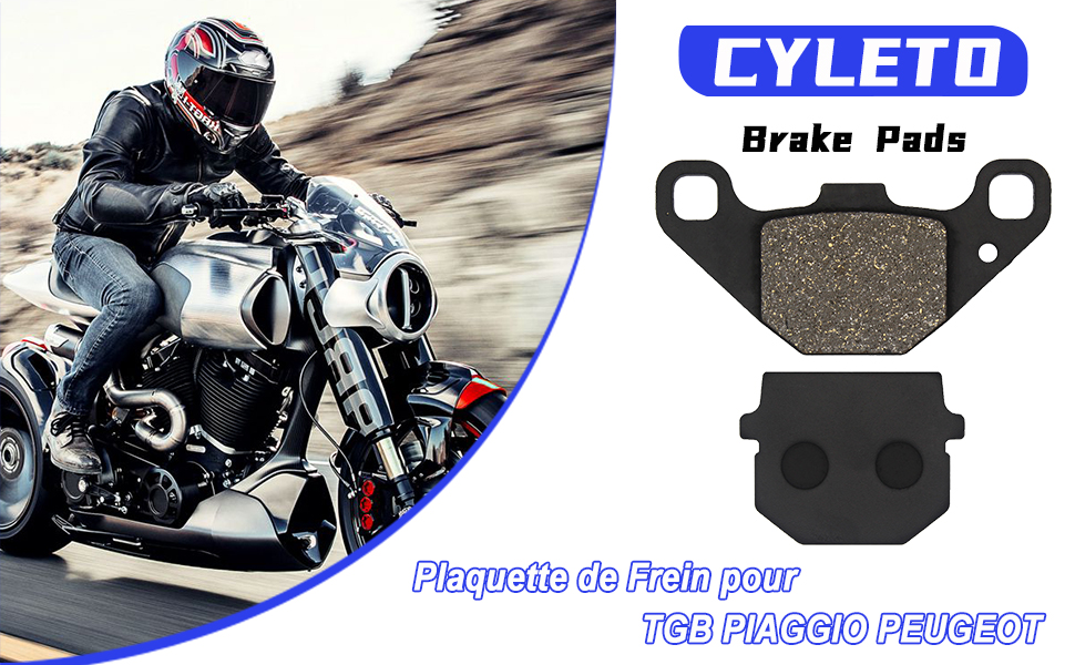 Plaquettes de frein arrière pour TGB R50X R125X Bullet