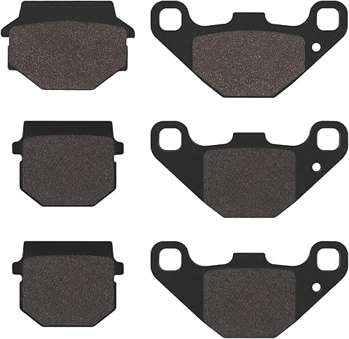 Plaquettes de Frein avant et arrière pour Polaris Phoenix 200 2005 2006 2007 2008 2009, Sawtooth 200 2006 2008, Yamaha YFM 300 Grizzly 2012 2013 - Poukt