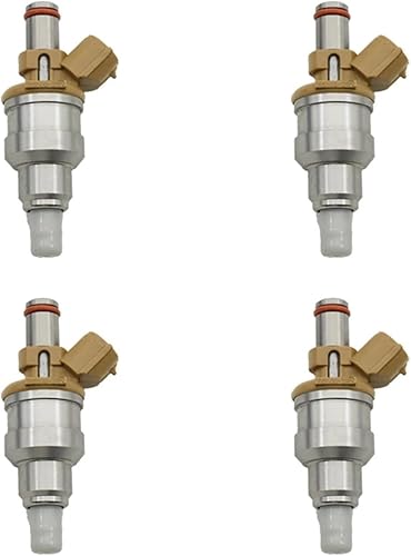 ULLiaN Injecteur de Carburant 195500-2180 BP06-13-250 822-12103, Compatible avec Mazda ESCORT/323/MX-5/PROTEGE 1,8 l L4, 4 pièces - Poukt