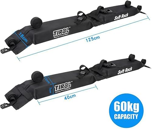 2Pcs Barres de Toit pour Ford B-Max C-Max S-Max KA Edge Mustang Explorer, Barres transversales de Toit Porte-Bagages De Toit Galerie de Toit Porte-Bagages Pliable Voiture - Poukt