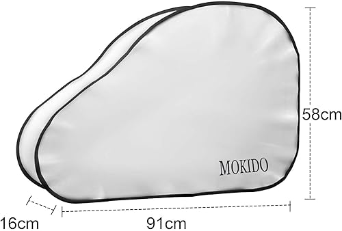 Housse de protection universelle pour timon avec double fermeture à clic, imperméable, résistante aux UV, pour remorque, caravane, camping-car - Poukt