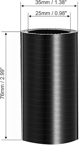 Tuyau D'Admission d'air Tuyau D'admission Turbo Noir 127 Mm 102 Mm 76 Mm 63 Mm 38 Mm 25 Mm 0,98'-5' ID Tuyau Coupleur en Silicone Droit Renforcé Durite Admission Air(48mm) - Poukt