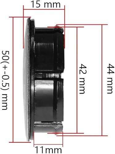 OBONG 4 Pièces Voiture Cache-moyeux Cache Moyeu Compatible avec pour Fiat Punto Abarth 124 125 500 595 696 Stilo Ducato 50mm 60mm Enjoliveur Capuchon Central,J-50mm - Poukt
