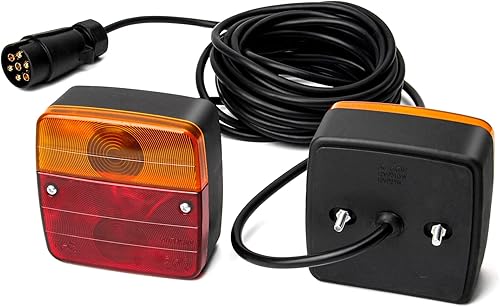 JMEST LEAD 2PCS 12V Feux de Remorque Câble de 7.5m 7 Broches Feu Arrière de Remorque Feux indicateurs Pour Remorque Camping-car Camion Tracteur - Poukt