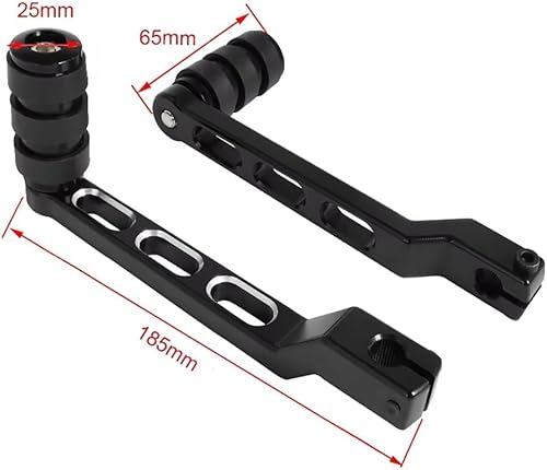 Selecteur Vitesse Moto pour Big Glide Road King Soft Tail Flagship Levier De Vitesse Avant Et Arrière Universel Accessoires De Moto Levier Vitesses Moto(Black Gearshift) - Poukt