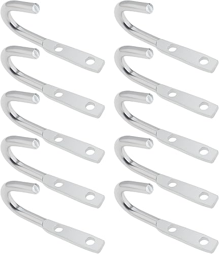 OTOTEC Lot de 10 crochets de rechange pour bâche de remorque, pièce de rechange, plaqué zinc, longueur 90 mm, distance entre les trous 28 mm, convient pour remorques, camionnettes, camions - Poukt