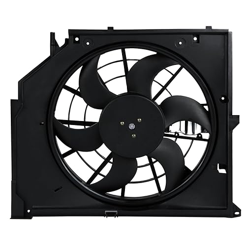DOCAS Ventilateur de refroidissement moteur 17117525508 compatible avec 3er E46 Touring E46 316i 318d 318i 320i 323i 325i 325xi 328i 330i 3er Cabriolet Coupe E46 318Ci 320Ci 323Ci 1999-2006 - Poukt