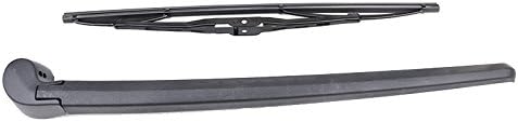 ZELLYA Essuie Glace Arrière, pour Audi Q7 4l 2005-2016 Pare Brise Glace Bras et Lame Arrière Balais D'essuie-Glaces Remplacement Plastique Noir - Poukt