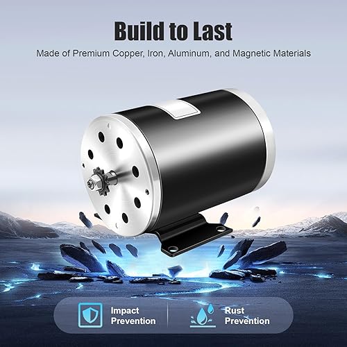 Moteur électrique à courant continu 1000 W 36 V DC Moteur à brosse pour vélo électrique, kart, quad, scooter électrique 3000 tr/min - Poukt