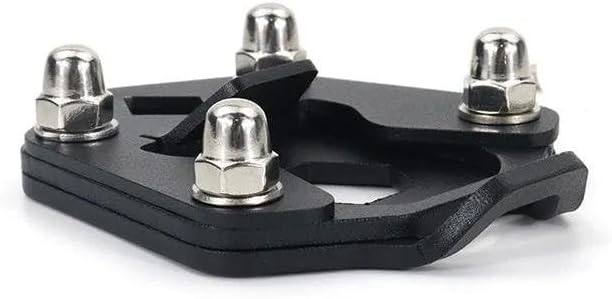 HATSVTGR Plaque d'agrandissement béquille Béquille Côté Chaussure Repose-Pieds Stand Extension Enlarger Pate Pad pour Royal Enfield pour Himalayan 2020 2021 2022 Coussin béquille - Poukt