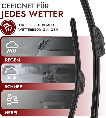 Recambo Essuie-glace avant compatible avec Toyota Verso-S années de construction 2010-2015 | Yaris année de construction 2011-2020 (longueur : 700 mm) - Poukt