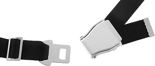 The Aerodyne Ceinture de sécurité pour Pantalon Ceinture de sécurité modèle Avion de Ligne Seat Belt Noir XS - XXL - Poukt