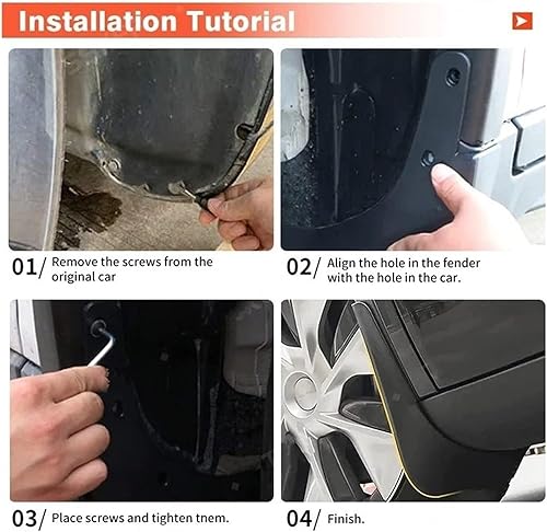 Voiture Mud Flaps pour Ford Transit pour Tourneo pour Custom 2012-2018 Garde-Boue Bavettes Garde-Boue Avant Arrière Garde-Boue Bavettes Garde-Boue Avant et arrière - Poukt