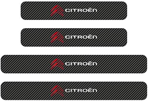 Fibre De Carbone Autocollants De Seuil De Porte De Voiture Pour citroen c4 c5 c3 berlingo c2 c1 saxo xsara, Anti-Rayures PéDale Threshold Bar Style DéCoratifs Accessoires - Poukt