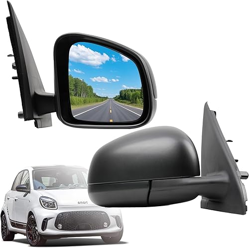 Convitex Rétroviseur extérieur droit électrique chauffant complet pour Twingo 3 2014-2024, Forfour W453 à partir de 2014, avec capteur de température, 7 broches - Poukt