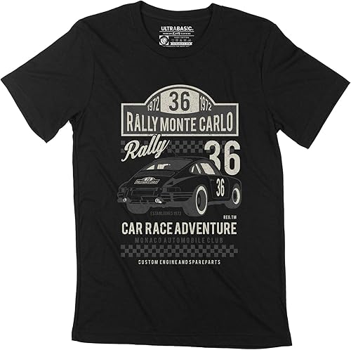 Homme Tee-Shirt – Monte Carlo Rally 1972 - Automotive Race Adventure – 53 Ans T-Shirt Graphique Idée Cadeau 53e Anniversaire Vintage Année 1972 Nouveauté - Poukt