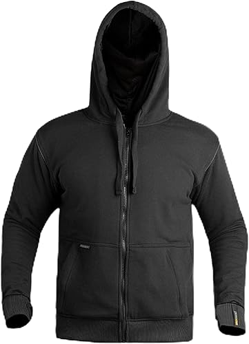 BRIDGMONT Veste de moto pour homme en polaire Kevlar avec protection CE Confort et sécurité ultimes pour les cyclistes Noir - Poukt