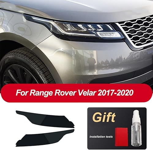 JCAKES Lot de 2 films de protection en TPU pour phares de voiture - Noir - Pour Range Rover Evoque Velar Discovery Sport 2013 - Accessoires - Poukt