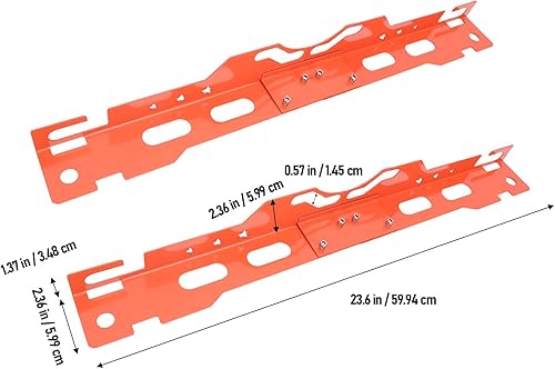 Fabater Outil D'alignement des Roues avec Feuille de Connexion, Plaques D'Outils D'alignement d'orteil Lourd avec 2 Mesures de Ruban pour de Voiture, de Camion, de VUS (Orange) - Poukt