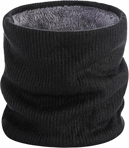 BARFULKER Écharpe tube en tricot pour femme et homme – cache-cou homme écharpe hiver femme cache-cou chaud polaire sport cache-cou thermique pour moto ski Snowboard Running - Poukt