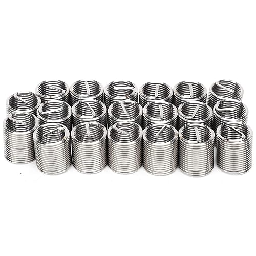 Lot de 20 Manchons de Conversion de Filetage M12 X 1,25 pour Réparation de Filetage pour Automobiles Aéronautiques, Kits Métriques de Réparation de Filetage automobile. (1.5D) - Poukt