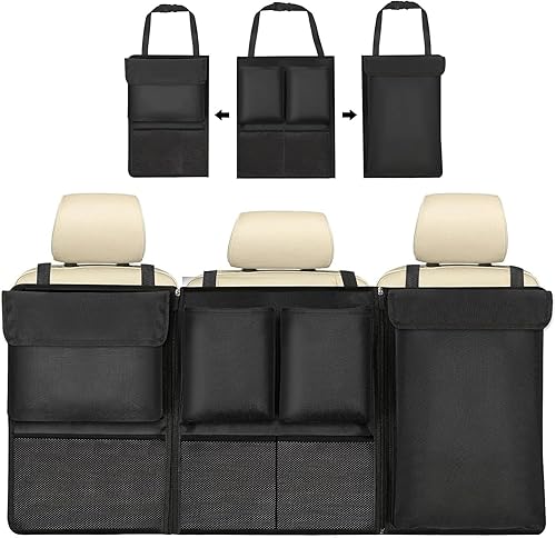 HIAHXC Organiseur de coffre de voiture durable avec plusieurs poches pour coffre de voiture - Organiseur de rangement pour accessoires automobiles - Poukt