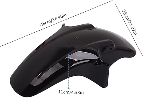 TPARIS Moto Avant Garde-Boue Carénage pour Honda CB600 CB600F Hornet 600 1998-2006 Splash Boue Garde Couvercle Cadre Durable Avant Roue Extension Pad,Black Style - Poukt