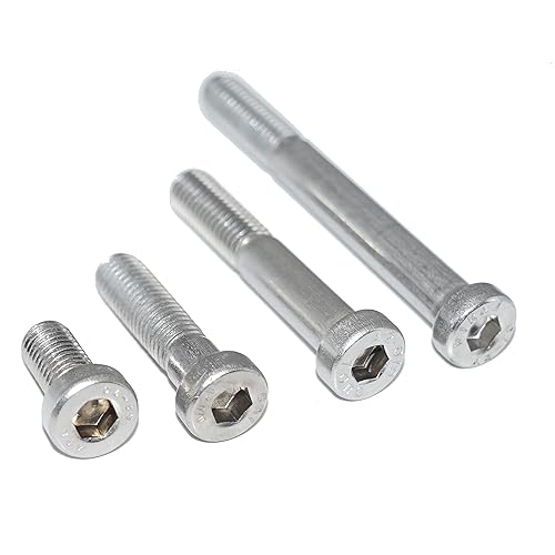 Lot de 20 vis cylindriques à six pans creux M4X14 DIN 7984 A2 en acier inoxydable à tête basse - Poukt