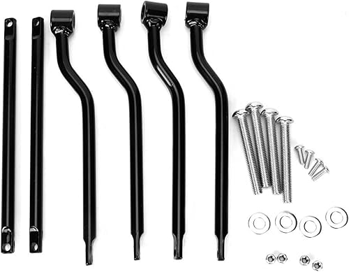 Jadeshay Support de Sacoche de Selle de Moto, Support de Sacoche de Selle en Fer, Support Universel de Sacoche de Selle Latérale de Moto Barres de Support Accessoires (Noir) - Poukt