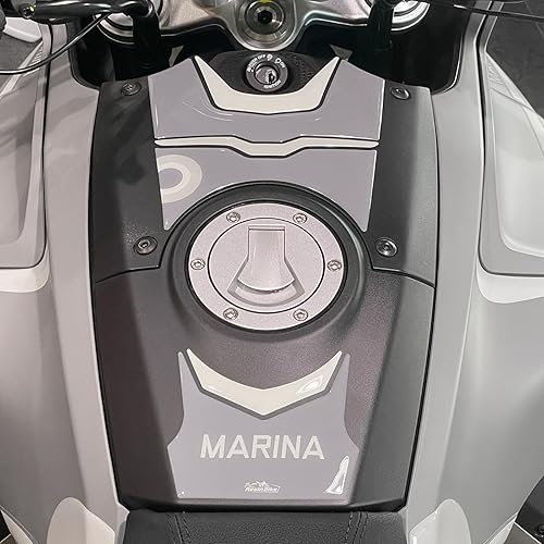 Resin Bike Autocollant Moto Compatibles avec Moto Guzzi V100 Mandello 2023 Aviazione Navale. Protection de Réservoir Moto Contre Les Chocs et Les Éraflures. Autocollant 3D Résinés - Poukt