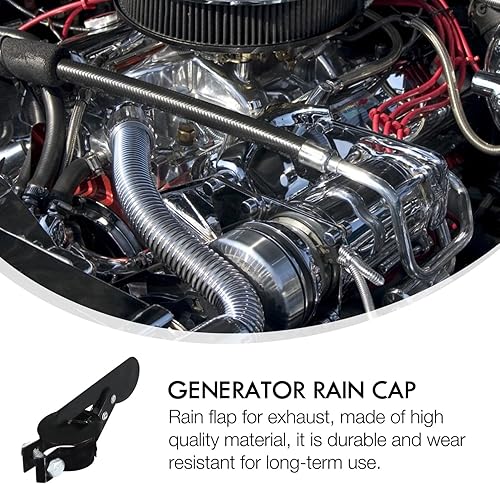 Wakauto Capuchon de Pluie D'échappement Générateur Étanche Capuchon de Pluie Générateur Silencieux Couverture de Pluie D'échappement Partie de Tracteur 50Mm - Poukt