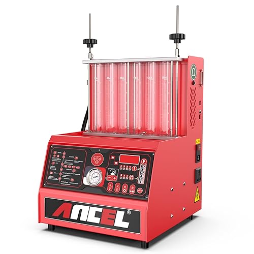ANCEL AJ600 Testeur d'injecteur de Carburant Essence avec 6 Cylindres, 220V Machine de Test et Nettoyage d'injecteur à Ultrasons de Carburantde, Testeur de Nettoyage des Injecteur Voiture et Moto - Poukt