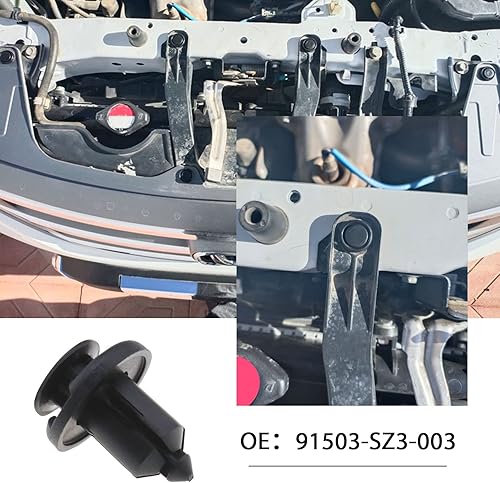 eMagTech Lot de 50pcs Clips de Garniture de Pare-Chocs Avant et Arrière 91503-SZ3-003 Compatible avec Accord Civic CR-V CR-Z Element Fit EV Insight Odyssey Prelude Pilot Ridgeline S2000 - Poukt