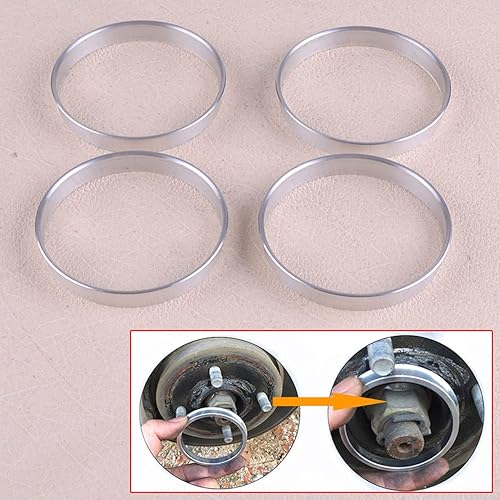 Bague de Centrage Jante 4pcs Alliage Alliage Ensemble d'entretoise de Roue d'aluminium Bagues centrées 67.1mm OD à 66.1mm ID FIT pour Universal - Poukt