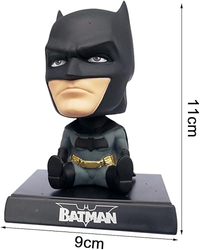 LKNBIF Ornement Batman Figurine Tableau de Bord, Tête Secouée Poupée Décoration Hochement Accessoires Avengers - Poukt