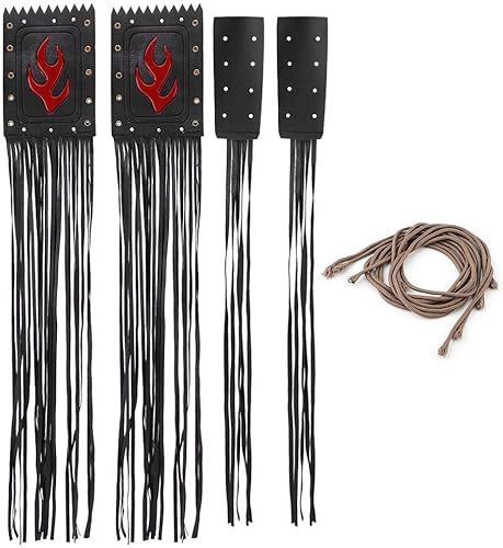 2 pcs Couvre Leviers, Keenso Universel Moto Guidon Couverture Gland Frange Poignée Grip Couvercle Guidon Levier Housse en Cuir Synthétique - Poukt