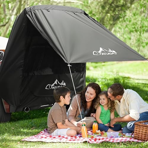 Tnamdan Tente de hayon de Voiture Auvent de Voiture avec la Gaze B3 Protection Solaire Imperméable Abri de Soleil de Tente Voiture Tente arrière de Voiture de Vacances pour Divers modèles de SUV - Poukt