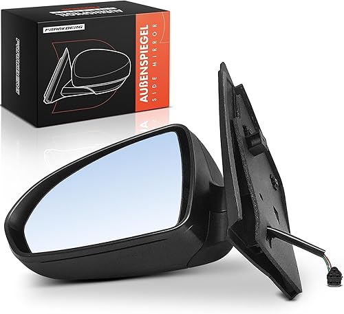 Frankberg Rétroviseur extérieur électrique gauche 5 broches et chauffant, compatible avec Fortwo Cabrio 451 2007-2024, Fortwo Coupé 451, 2007-2024, remplace 4518100316C22A - Poukt