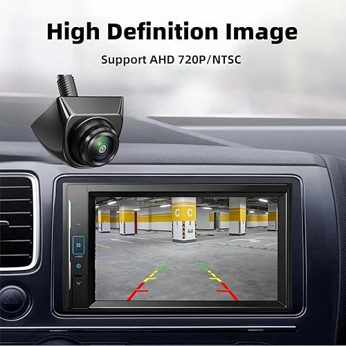 Epronic Caméra Arrière/Avant/Côté HD 720P, Caméra de Recul de Voiture en Métal, Caméra de Recul Ajustable à 360° pour Voiture, Camion, SUV, RV, Remorque, Camionnette, Pick-up - Poukt