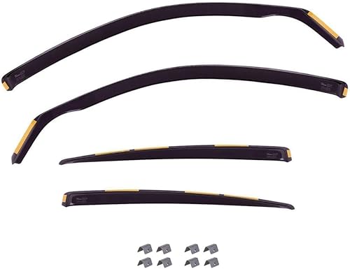 J&J AUTOMOTIVE | Heko Deflecteurs d'air Déflecteurs de Vent Compatible avec Laguna 2 4/5P. Berlina 2001-2007, Ensemble 4 pcs, Aérodynamique - Poukt