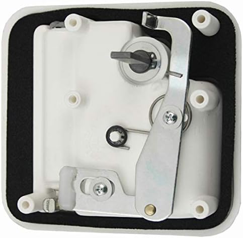 Serrure de porte extérieure pour caravane, camping-car, système FF, FAP avec cylindre et deux clés Blanc - Poukt