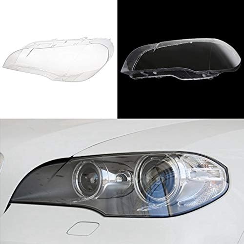 Barabesty Coque de rechange transparente pour phare de voiture - Pour X5 E70 2008-2013 - Gauche - Poukt