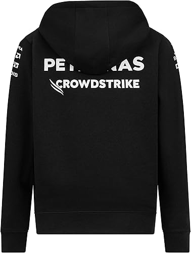 Mercedes AMG Petronas Formula One Team - Sweat à Capuche d’équipe 2023 pour Enfant - Noir - Taille: 164 - Poukt