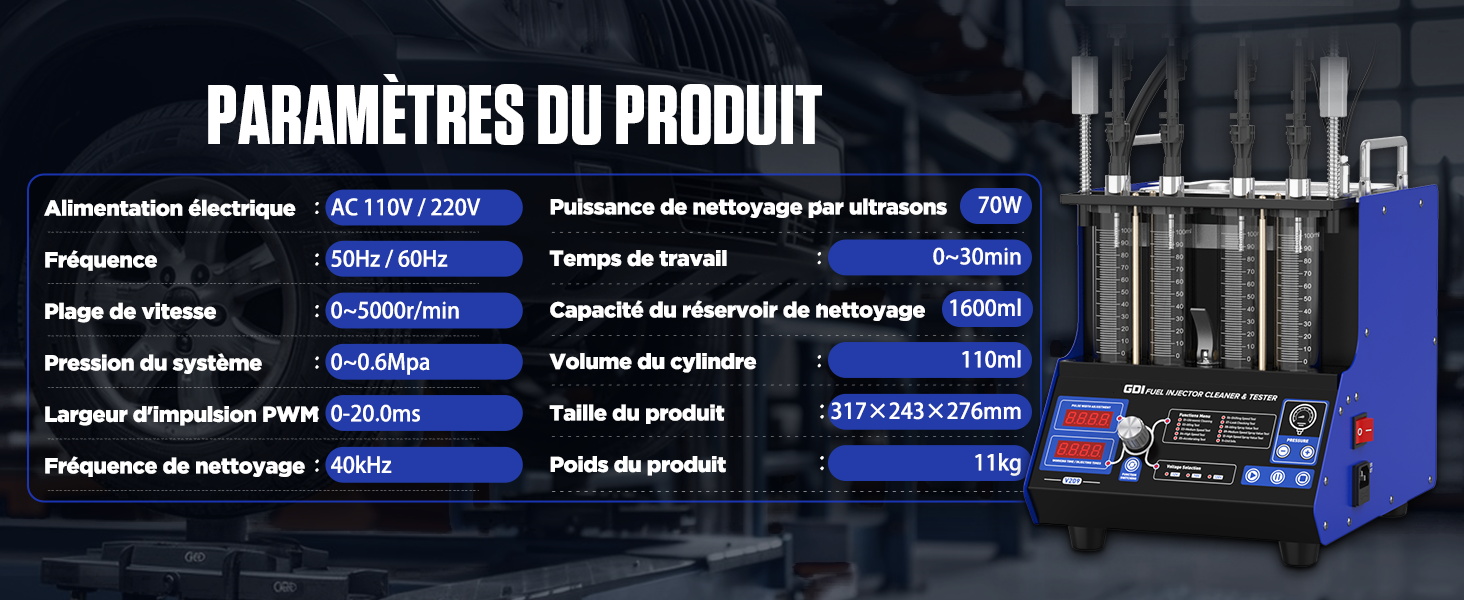 Fuel Injector Cleaner Machine