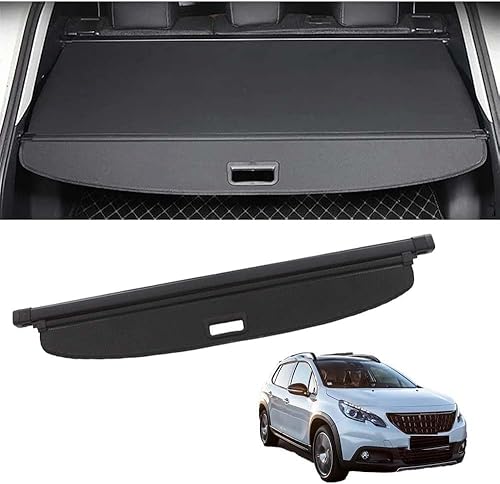 JIAQINF RéTractable ÉTagèRe ArrièRe Coffre pour Peugeot 2008 I (Facelift 2016) 2016, Cache-Bagages Coffre ArrièRe Housse Étagère Arrière Rétractable Coffre. - Poukt